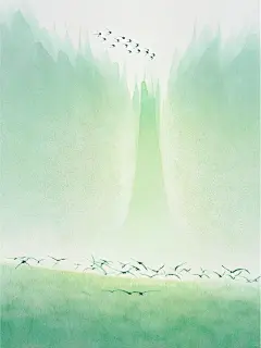立春海报|治愈绿色系国风海报壁纸