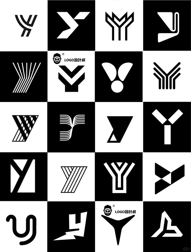 灵感采集⭐300个字母Y元素图形logo设计分享 - 小红书-花瓣网