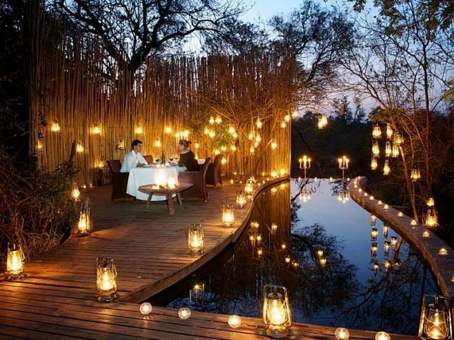 浪漫之夜，南非。 #餐厅#