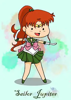 插画-圆脸cos木野真琴