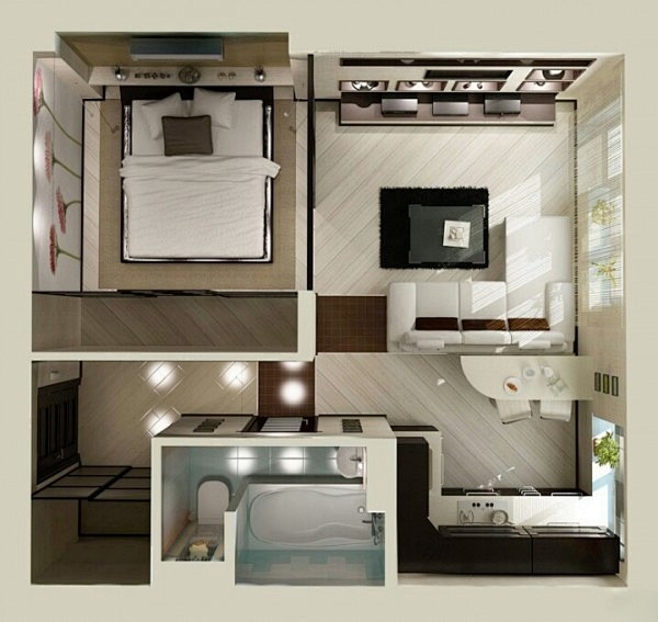 Studio Apartment Flo...