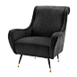 Eichholtz Chair Giardino Black