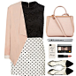 #workblazer #workwear #nude #pastel #pastels #polkadot #PolkaDots #feminine #Elegant #classy #katespade #fendi #Chanel