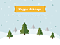 Happy Holidays - Free Vector Illustration