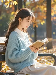美女壁纸︳秋天的氛围感真的很适合读书_10_美遇幻想空间_来自小红书网页版