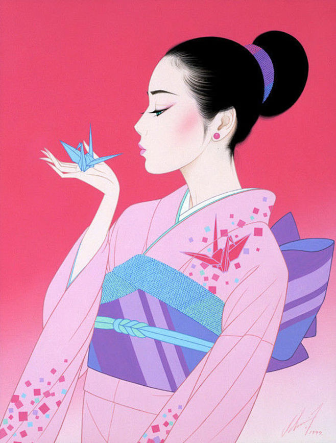 独特的东方女性之美| 鹤田一郎的版画