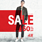 H&M | Sale new year Key visual : Desarrollo Key visual campaña Sale H&M Año nuevo.