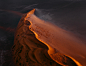 The Sand Dune Series : Aerial exploration of abstract and organic shapes of sand dunes in the Namib desert, Africa.