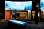 Large overhead projectors present the weather conditions of various battles in Tennessee.