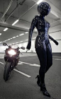 latex-passion: Andromeda Latex, stunning textured latex catsuit: 
