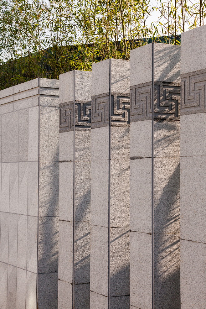 西安蓝光长岛国际 新中式  展示区 景墙...