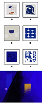 克莱因蓝现代简约客厅装饰画小众极简书房挂画艺术抽象色块壁画-淘宝网