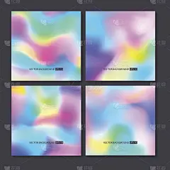 五颜六色的背景设定。向量网模板。