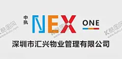 中执物业管理 【酷图网】物业管理,简约,蓝色,渐变色,几何,白色,公司经理,简洁物业名片,物业名片模板,高分辨率,色彩标准,可修改,二维码名片,名片