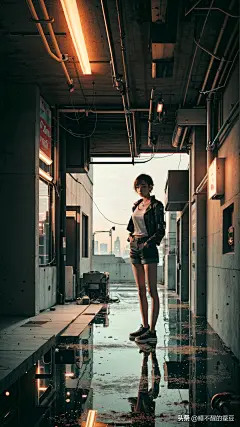 ai绘画之，赛博朋克底层女孩的世界-今日头条