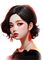 AI美女#模特#中式模特#美女#PNG