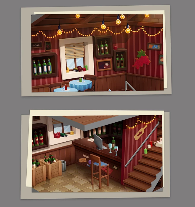 Wine shop concept-花瓣网