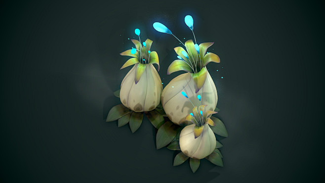 Stylized Alien Plant