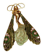 Beautiful art nouveau styled dragonfly faerie brooch: 