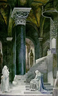 指环王 插画大师：Alan lee 艾伦·李 《魔戒》全集插画