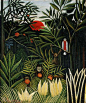 Landscape with Monkeys, 1908 - Henri Rousseau - WikiArt.org : Landscape with Monkeys, 1908 by Henri Rousseau. Naïve Art (Primitivism). wildlife painting. Barnes Foundation, Lower Merion, PA, US