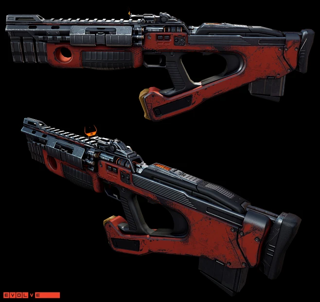 Evolve- Assault Rifle, Mike Brainard : Markov's Assault Rifle. One of ...