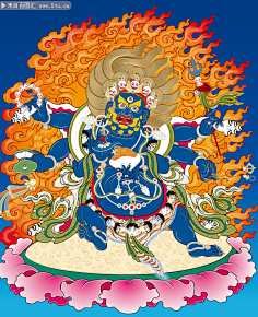 cn大威德金刚黑唐卡图片61小宝4235采集到唐卡采集5tu.