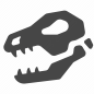 Bone, dinosaur, fossil, prehistoric, primitive, skull, stone age icon - Download on Iconfinder