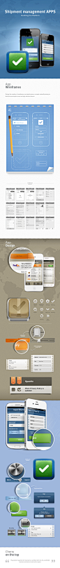 ShipmentManager Mobile App on Behance #采集大赛#