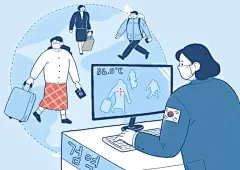 安全社交距离体温检查范围病毒防御插画图片医疗保健素材下载-优图网-UPPSD