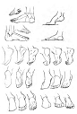 how to draw feet