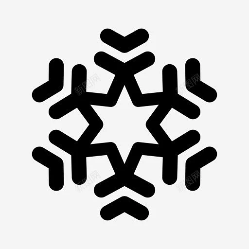 雪花冬天冰图标 标志 UI图标 设计图片 免费下载 页面网页 平面电商 创意素材-花瓣网