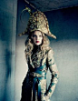 natalia vodianova by paolo roversi for vogue russia december 2014