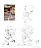 今天的速写来啦！
是一个穿了新雨鞋的小女孩。
钟钟插画超话#速写##简笔画##简笔画教程##画画##插画##卡通# ​​​​