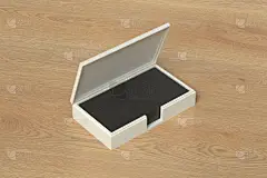 盒子,名片,拿着,商务,模板,背景,消息,皮革,木制,办公室