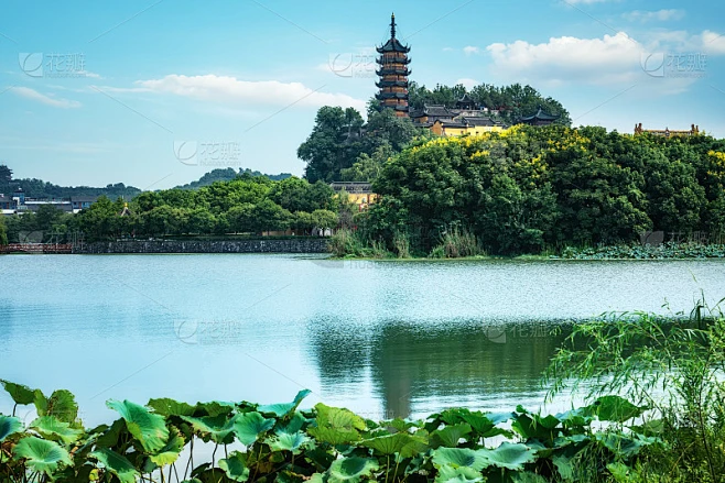 镇江金山寺历史文化遗产建筑景观素材-花瓣网