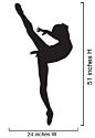 Vinyl Wall Decal Sticker Ballerina Dancer Ballet by Stickerbrand