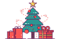 Christmas Tree with Presents