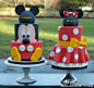 Mickey cake inspiration.迪斯尼米奇蛋糕灵感集。