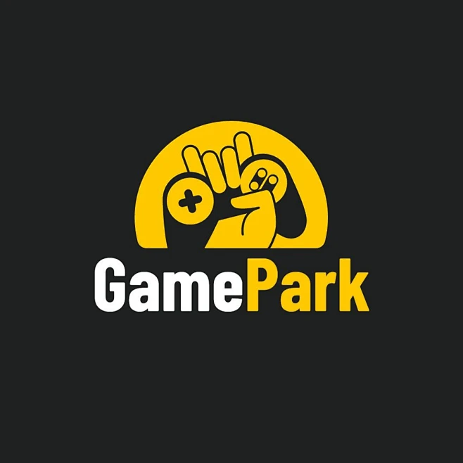 Yellow Color Block Element Gaming Studio Esports Channel Logo素材-花瓣网