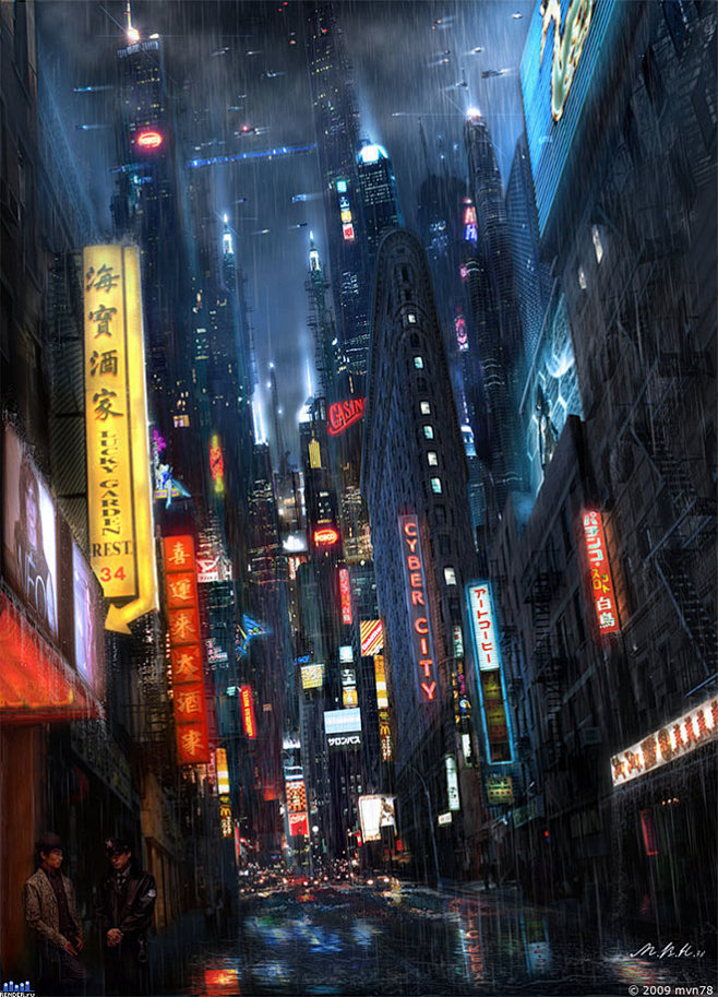Neon City by Vladimi...