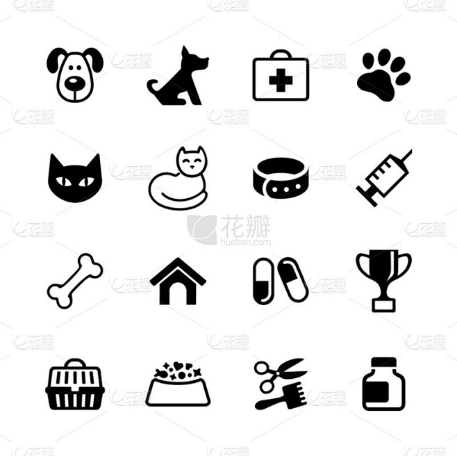 设置 16 图标-宠物、 兽医诊所、 兽...