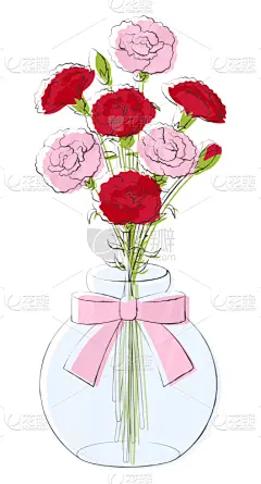 母亲节,玫瑰,华丽的,周年纪念,事件,贺卡,住宅内部,植物,康乃馨,剪贴画