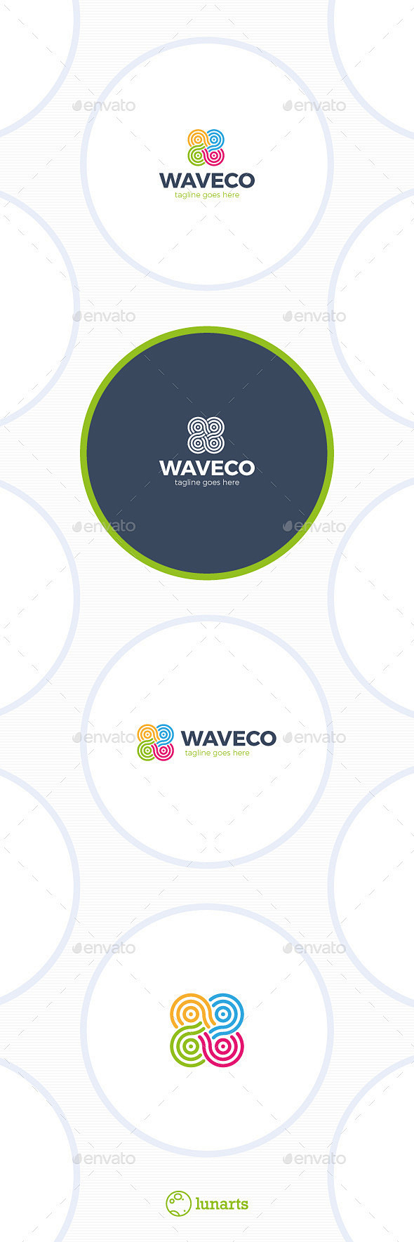 颜色无穷波标志——抽象标志模板Color Infinity Wave Logo - Abstract Logo Templates应用程序 ...