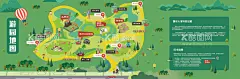 游园地图  - 源文件下载【酷图网】背景板,活动展板,地图,区位图,游园会,卡通,手绘,