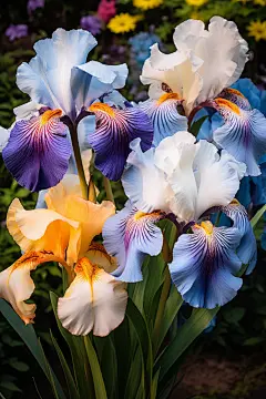 兰花蝴蝶花鸢尾花花朵图片摄影图