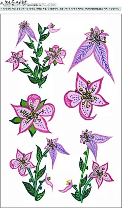 彩色植物花纹图样AI|彩色植物花纹|传统吉祥图案|花朵|卡通人物|卡通人物图片|漫画人物|人物素材|人物图片|矢量人物|枝叶|中国古典花纹