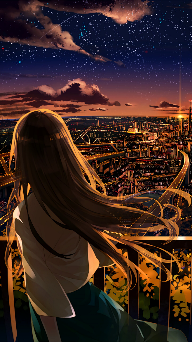 动漫插画漫画萌系水粉唯美头像壁纸情侣头像美景意境清新全屏二次元