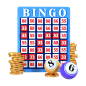 —Pngtree—color 3d ball bingo gold_6429943