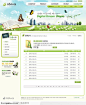 韩国网页模板-绿色环保类网站新闻列表子页面设计